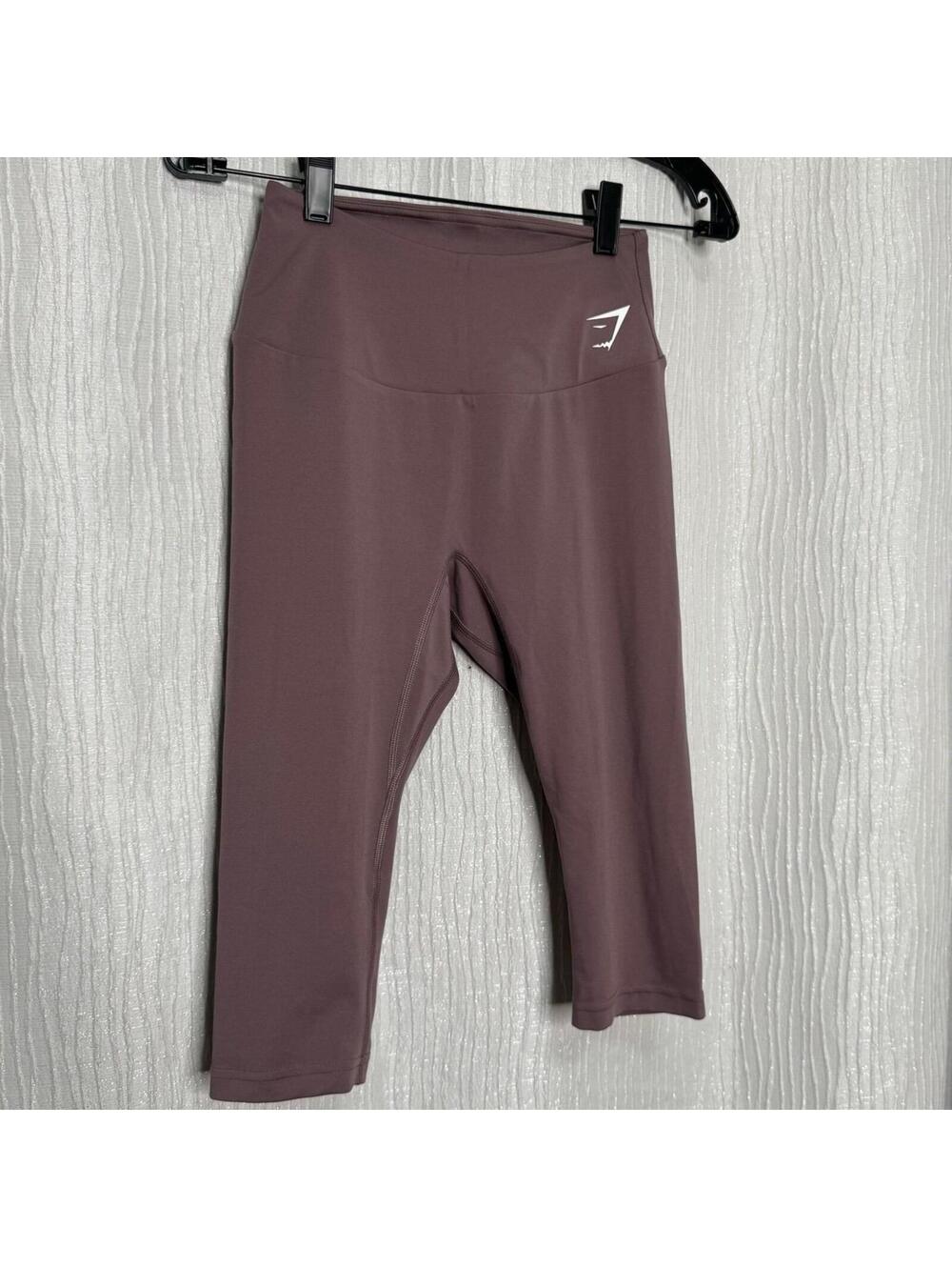Gymshark Leggings Training Cropped Athletic Fitness Rose Taupe Women